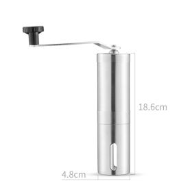 GIANXI Manual Coffee Grinder for French Embossing Machine Hand-held Mini Brushed Stainless Steel Portable Conical - Stainless Steel