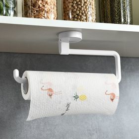 Kitchen Paper Towel Rack Wall-mounted Paper Rack Hanging Shelf Cling Film Bag Storage Rag Rack Roll Paper Rack Without Punching - TK0569