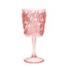Paisley Plastic Wine Glasses Set of 4 (13oz), BPA Free Acrylic Wine Glass Set, Unbreakable Red Wine Glasses, White Wine Glasses - as Pic