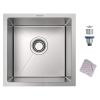 14 x 14 Inch Undermount Kitchen Sink, 16 Gauge Stainless Steel Wet Bar or Prep Sinks Single Bowl - 14*14