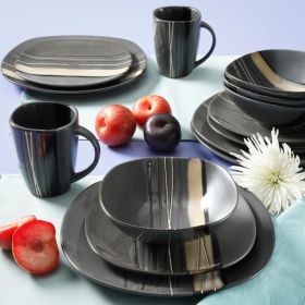 Brown Bazaar Dinnerware Set - Enhance Your Dining Experience with Style and Elegance! - Gray