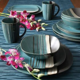 Brown Bazaar Dinnerware Set - Enhance Your Dining Experience with Style and Elegance! - Blue