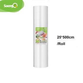 saengQ vacuum bags for food Vacuum Sealer Food Fresh Long Keeping 12+15+20+25+30cm*500cm Rolls/Lot bags for vacuum packer - 25*500cm
