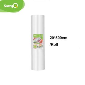 saengQ vacuum bags for food Vacuum Sealer Food Fresh Long Keeping 12+15+20+25+30cm*500cm Rolls/Lot bags for vacuum packer - 20*500cm
