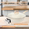 Nonstick Cookware Set, Kitchen Cookware Sets Hard Anodized Granite Pots and Pans, 10 Piece - as Pic