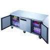 3 Door Commercial Undercounter Refrigerator made by stainless steel  D60.125 in.   - silver - Stainless Steel