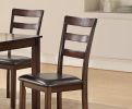 Classic Style 6pcs-Dining Set Rectangle Table 4 Side Chairs And Bench Dining Room Furniture MDF Rubber wood - as Pic