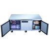 3 Door Commercial Undercounter Refrigerator made by stainless steel  D60.125 in.   - silver - Stainless Steel