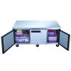 3 Door Commercial Undercounter Refrigerator made by stainless steel  D60.125 in.   - silver - Stainless Steel