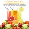 10Pcs 8.5in Stainless Steel Drinking Straws Reusable Metal Drinking Straws for 20oz Tumbler - Color