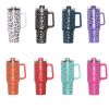 40oz Adventure Quencher Tumbler Thermos Vacuum Cups With Handle Stainless Steel Travel Water Cup Stay Ice Cold Car Coffee Mug - 1000-1500ml - 23