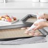 2-pack of non-stick silicone baking mats with macaron cookie template for easy and reliable baking  - 2pcs