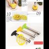 Pineapple Slicer Peeler Cutter Parer Knife Stainless Steel Kitchen Fruit Tools Cooking Tools kitchen accessories kitchen gadgets - Yellow