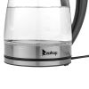 ZOKOP HD-1857-A 110V 1500W 1.8L Electric Glass Kettle US Plug - black