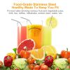 10Pcs 8.5in Stainless Steel Drinking Straws Reusable Metal Drinking Straws for 20oz Tumbler - SLV