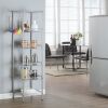 Concise 6 Layers Carbon Steel & PP Storage Rack Silver Gray  YJ  - Silver