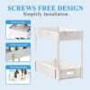 2 Pack Under Sink Organizers and Storage Bathroom Organizer Under Sink, Pull Out Cabinet Organizer for Kitchen Bathroom Sink Storage, White - as Pic