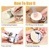 Dumpling maker stainless steel dumpling mold set;  suitable for Ravioli making machine Pastry filling DIY handmade 8-piece kitchen set - default