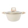 Nonstick Cookware Set, Kitchen Cookware Sets Hard Anodized Granite Pots and Pans, 10 Piece - as Pic