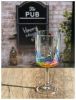 Rainbow Diamond Plastic Wine Glasses Set of 4 (16oz), BPA Free Acrylic Wine Glass Set, Unbreakable Red Wine Glasses, White Wine Glasses - as Pic
