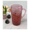 Leading Ware 2.5 Quarts Water Pitcher with Lid, Paisley Unbreakable Plastic Pitcher, Drink Pitcher, Juice Pitcher with Spout BPA Free - as Pic