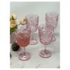 Paisley Plastic Wine Glasses Set of 4 (13oz), BPA Free Acrylic Wine Glass Set, Unbreakable Red Wine Glasses, White Wine Glasses - as Pic