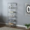 Concise 6 Layers Carbon Steel & PP Storage Rack Silver Gray  YJ  - Silver