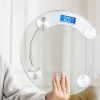 1pc Transparent Bathroom Scales LCD Electronic Bascula Pesa Digital Smart Scale Bear 180 KG Body Weight Balance Scales Floor Scales - White