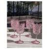 Paisley Plastic Wine Glasses Set of 4 (13oz), BPA Free Acrylic Wine Glass Set, Unbreakable Red Wine Glasses, White Wine Glasses - as Pic