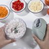 500 ML Manual Meat Mincer Garlic Chopper Rotate Garlic Press Crusher Vegetable Onion Cutter Kitchen Cooking Accessories - Pink
