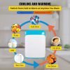 Portable Cooler Compact Mini Refrigerator For Bedroom Office Car Boat Dorm Skincare  - Blue & White - 10 L