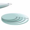 32" Inch Round Tempered Glass Table Top Clear Glass 3/8 Inch Thick Beveled Polished Edge - Transparent