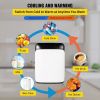 Portable Cooler Compact Mini Refrigerator For Bedroom Office Car Boat Dorm Skincare  - Black & White - 10 L