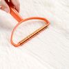 1pc Remover Fluff Lint Brush Clothes Fabric Hair Pet Shaver Dust Magic Cleaner - Orange