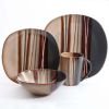 Brown Bazaar Dinnerware Set - Enhance Your Dining Experience with Style and Elegance! - Brown