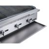 36"  3-Burner Commercial Charboiler  in Stainless Steel  with 4  legs  - silver - stainless steel