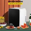 Portable Cooler Compact Mini Refrigerator For Bedroom Office Car Boat Dorm Skincare  - Black - 10 L