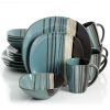 Brown Bazaar Dinnerware Set - Enhance Your Dining Experience with Style and Elegance! - Blue