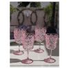 Paisley Plastic Wine Glasses Set of 4 (13oz), BPA Free Acrylic Wine Glass Set, Unbreakable Red Wine Glasses, White Wine Glasses - as Pic