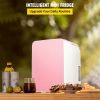 Portable Cooler Compact Mini Refrigerator For Bedroom Office Car Boat Dorm Skincare  - Pink - 10 L