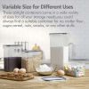Kitchen Food Storage Containers Set, Kitchen Pantry Organization and Storage with Easy Lock Lids, 8 Pieces - transparent