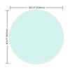 32" Inch Round Tempered Glass Table Top Clear Glass 3/8 Inch Thick Beveled Polished Edge - Transparent