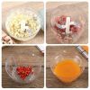 500 ML Manual Meat Mincer Garlic Chopper Rotate Garlic Press Crusher Vegetable Onion Cutter Kitchen Cooking Accessories - Pink