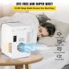 Portable Cooler Compact Mini Refrigerator For Bedroom Office Car Boat Dorm Skincare  - Black & White - 10 L