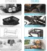 Dish Drying Rack 2 Tier Metal Kitchen Dish Rack with Utensil Holder Dish Drainers and Drainboard Sink Rack for Dishes  - Black
