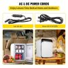 Portable Cooler Compact Mini Refrigerator For Bedroom Office Car Boat Dorm Skincare  - Black & White - 10 L